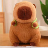 Jucarie de plus Capibara cu rucsac, maro, 48 cm